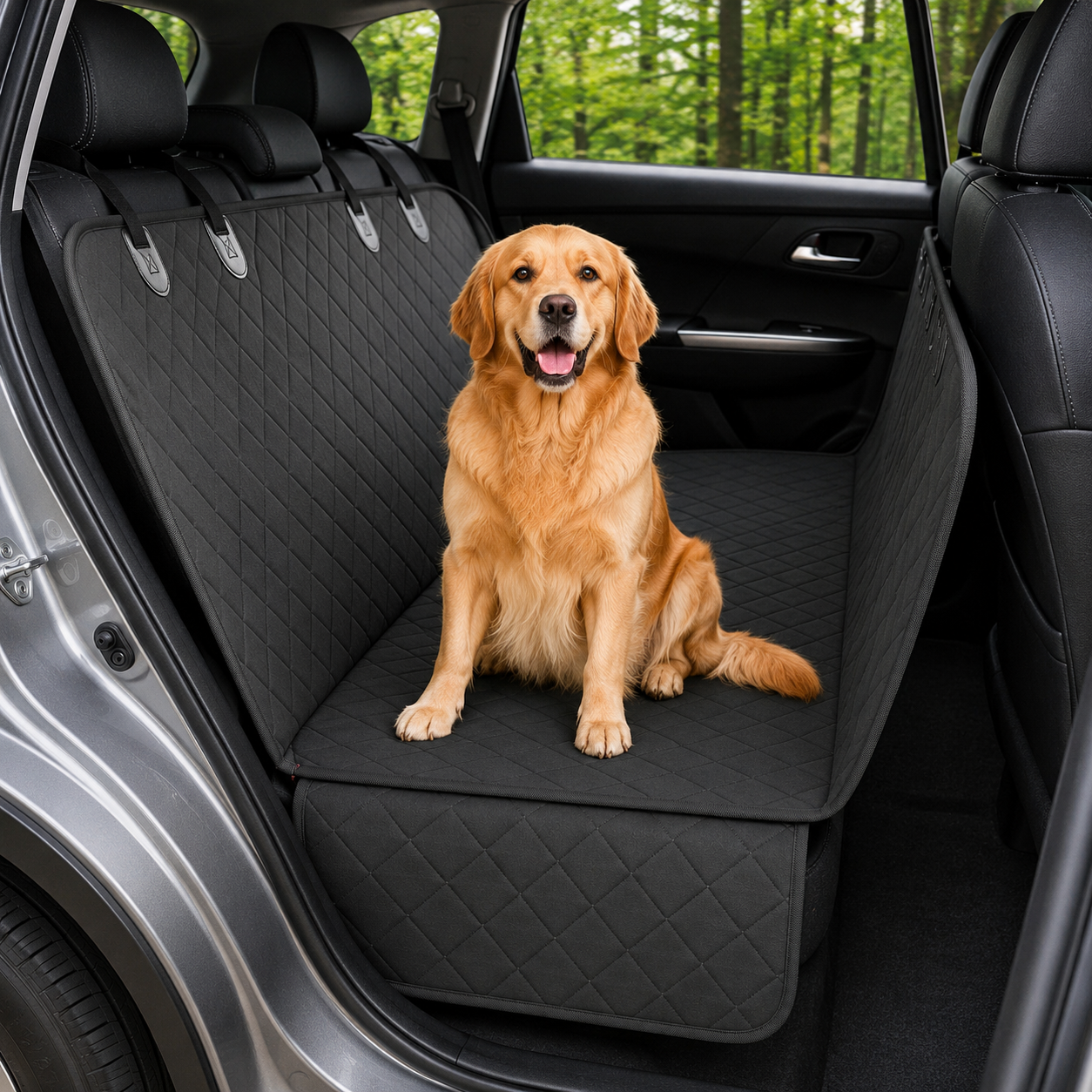 Hard Bottom Dog Car Seat Cover