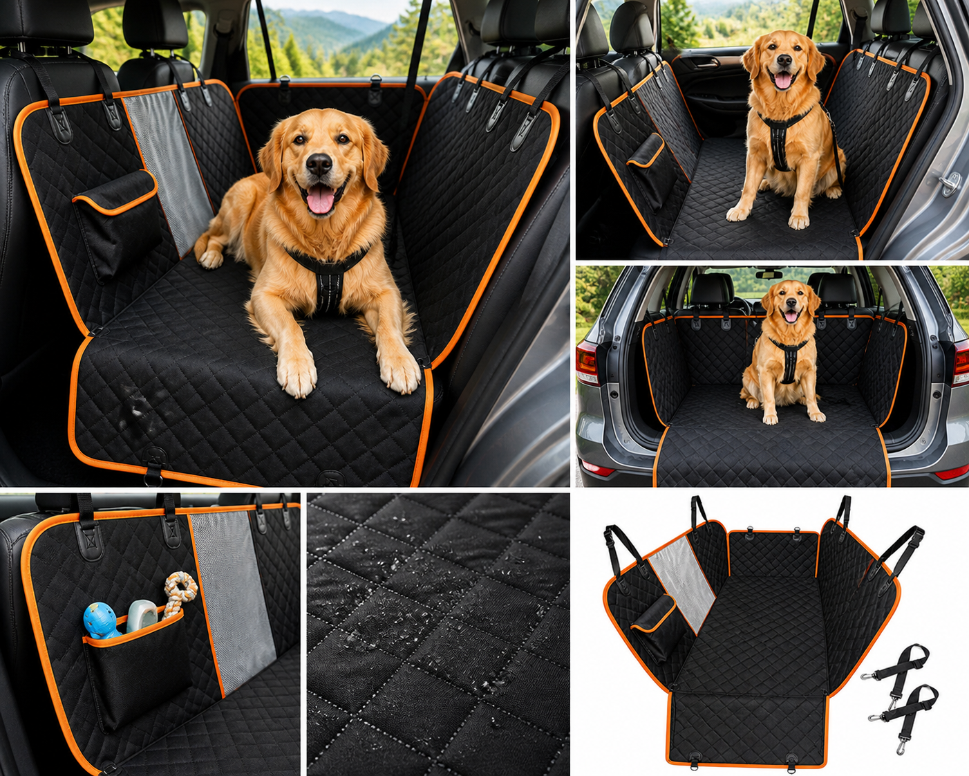 Hard Bottom Dog Car Seat Cover